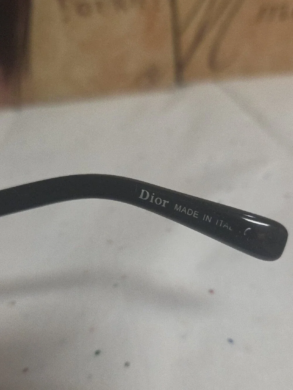 Dior Black Rectangle Eyeglass Frames ONLY